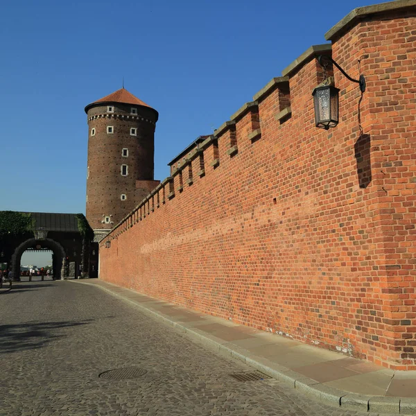 Krakau Polen August 2017 Wawel Hügel Mit Kathedrale Und Burg — Stockfoto