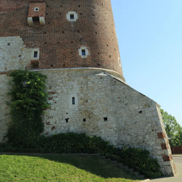 Krakow Polonya Ağustos 2017 Wawel Hill Katedrali Kalesi Ile Wawel — Stok fotoğraf