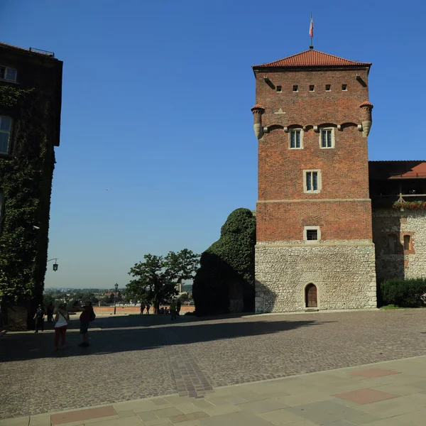 Κρακοβία Πολωνία Αυγούστου 2017 Wawel Λόφο Τον Καθεδρικό Ναό Και — Φωτογραφία Αρχείου