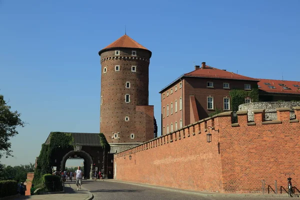 Krakau Polen August 2017 Wawel Hügel Mit Kathedrale Und Burg — Stockfoto