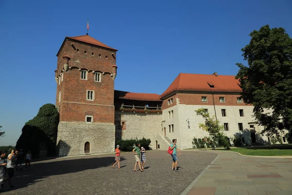 Krakow Poland August 2017 Wawel Hill Cathedral Castle Wawel Castle — Stock Photo, Image