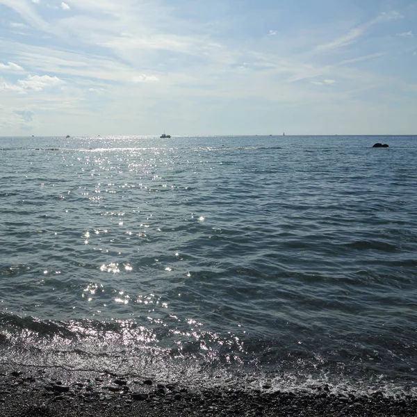 Meer Über Dem Schwarzen Meer Sotschi Russische Föderation Ausgewählter Schwerpunkt — Stockfoto