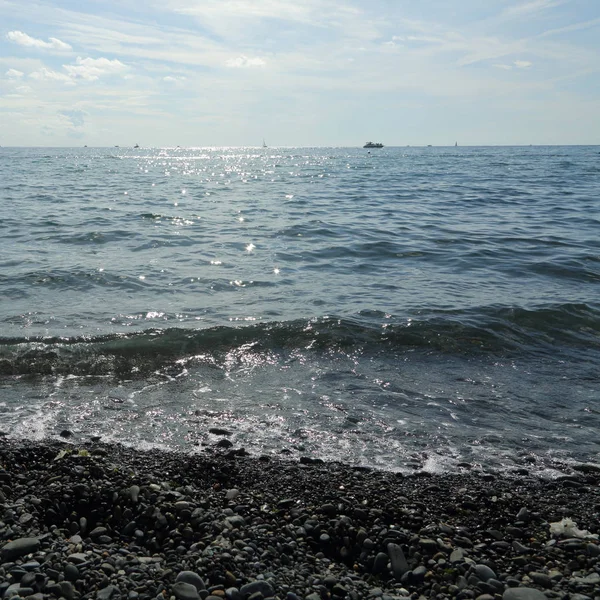 Seaside Black Sea Sochi Russian Federation Selected Focus Royalty Free Stock Photos