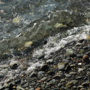 Sahil üzerinden Karadeniz Sochi, Rusya Federasyonu. Seçilen odak.