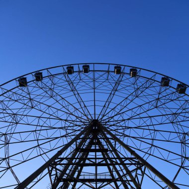 Cazibe tekerlek incelemesi Sochi Parkı'nda yaz akşam zaman, Sochi, Rusya Federasyonu. Seçilen odak.