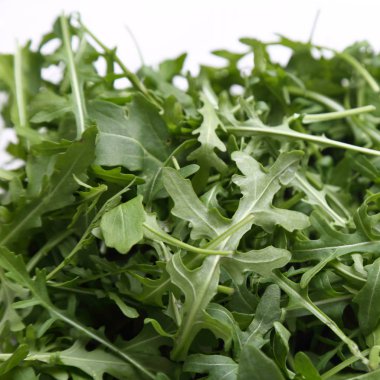 Organik yeşil ve taze roka (rucola veya rukola)