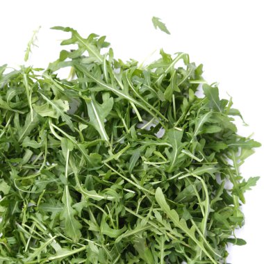 Organik yeşil ve taze roka (rucola veya rukola)