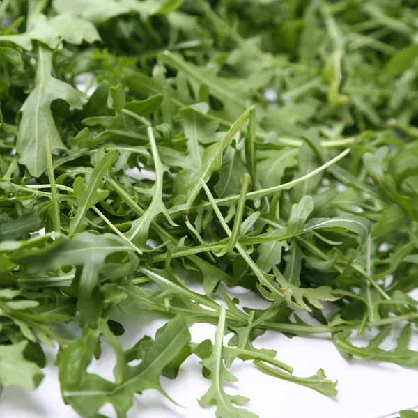 Organic Green Fresh Arugula Rucola Rukola — Stock Photo, Image