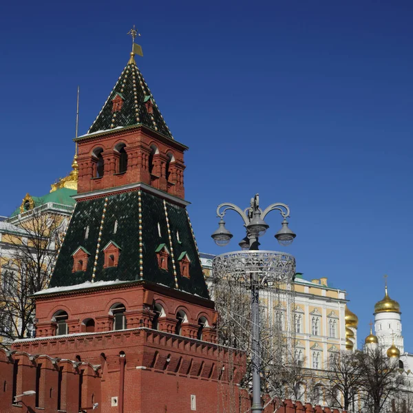 Buiten Uitzicht Het Kremlin Details Van Achtergrond Van Dijk Van — Stockfoto