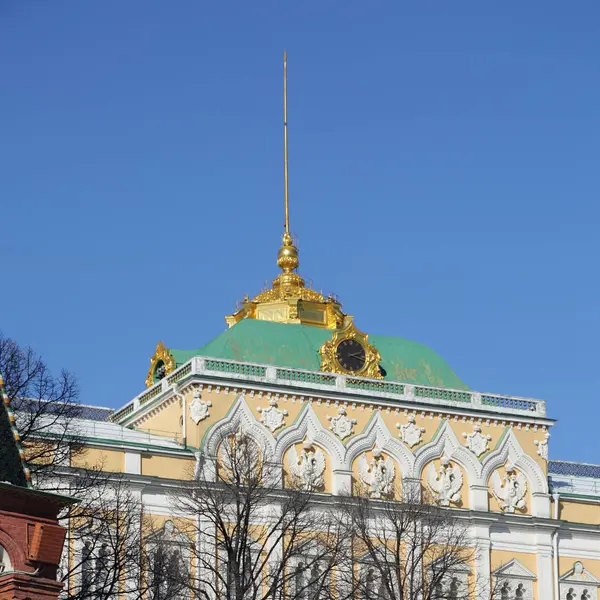 Vista Aire Libre Kremlin Detalles Desde Fondo Del Terraplén Kremlevskaya — Foto de Stock