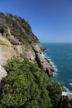 İtalya, Portofino Akdeniz'in en iyi görünümü