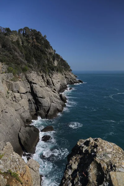 Prachtig Uitzicht Middellandse Zee Italië Portofino — Stockfoto