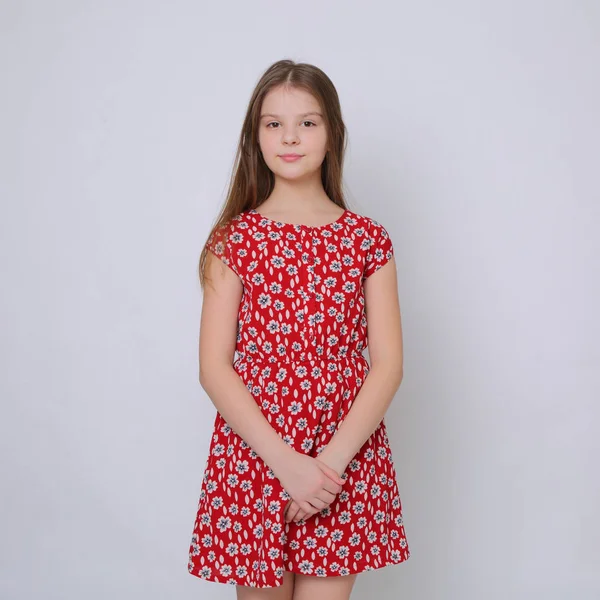Teen Girl Posing Camera — Stock Photo, Image