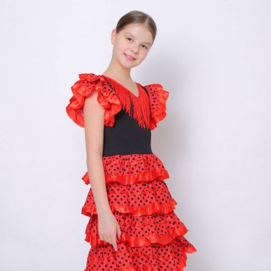 Stüdyo imge-in Flamenko (İspanyolca) dansçı olarak Avrupa genç kız