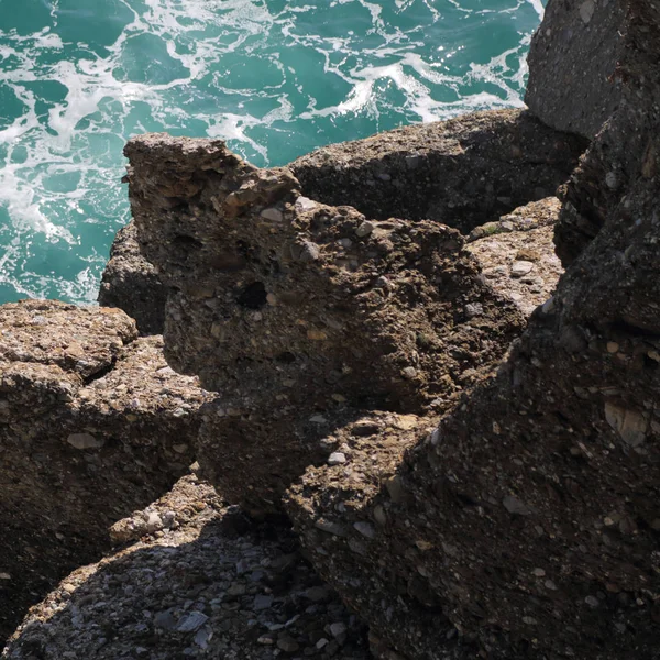 Vista Excepcional Del Mar Mediterráneo Italia Portofino — Foto de Stock