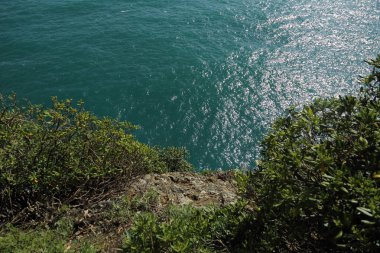 İtalya, Portofino Akdeniz'in en iyi görünümü 