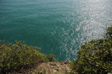 İtalya, Portofino Akdeniz'in en iyi görünümü 