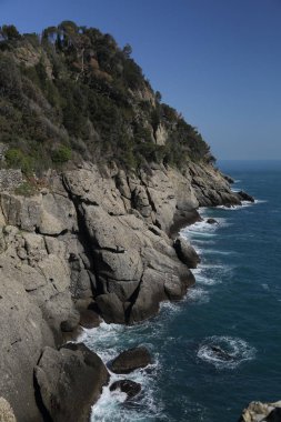 İtalya, Portofino Akdeniz'in en iyi görünümü 