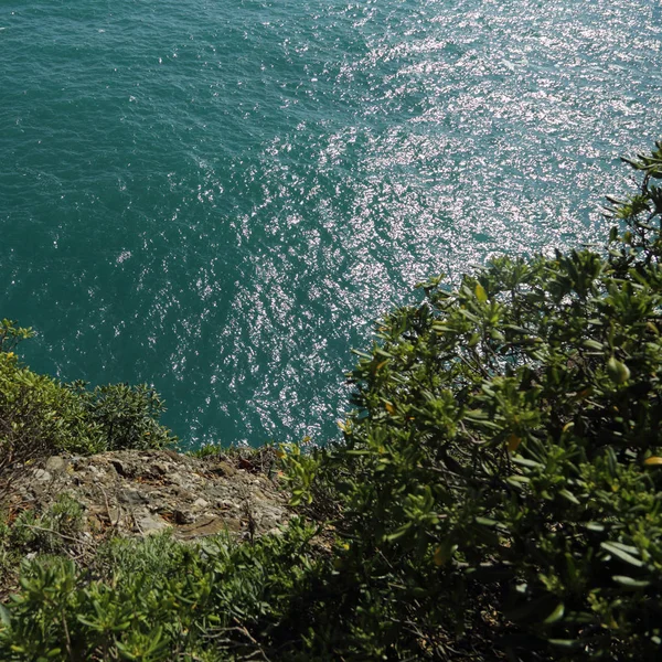 Vista Eccezionale Sul Mar Mediterraneo Italia Portofin — Foto Stock