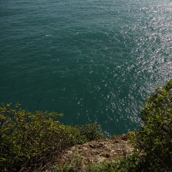 Excelente Vista Mar Mediterrâneo Itália Portofin — Fotografia de Stock