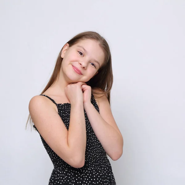 Beautiful Studio Portrait European Caucasian Teen Girl — Stock Photo, Image