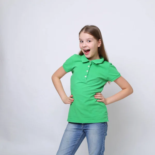 European Caucasian Teen Girl Posing Camera Model — Stock Photo, Image