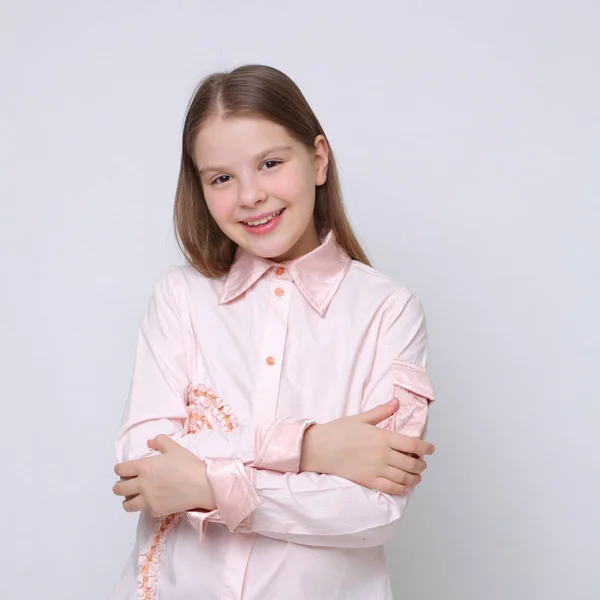 Studio Portrait European Caucasian Teen Girl — Stock Photo, Image