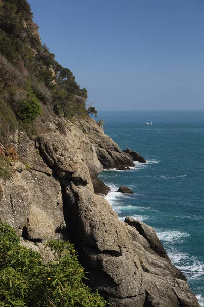 Prachtig Uitzicht Middellandse Zee Italië Portofin — Stockfoto