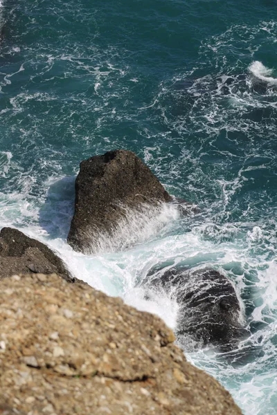 Excelente Vista Mar Mediterrâneo Itália Portofin — Fotografia de Stock