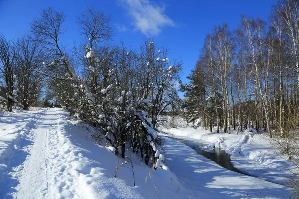 Winterlandschaft Russland Moskauer Region — Stockfoto