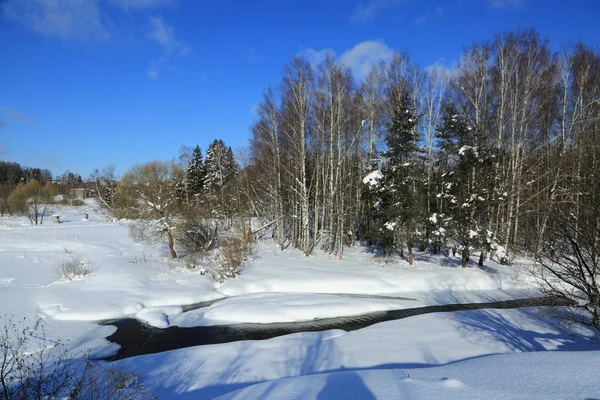 Winterlandschaft Russland Moskauer Region — Stockfoto