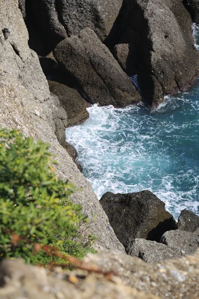 Gyönyörű Kilátás Nyílik Földközi Tenger Olaszország Portofino — Stock Fotó