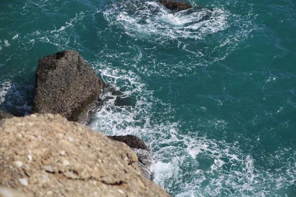 Piękny Widok Morze Śródziemne Włochy Portofino — Zdjęcie stockowe