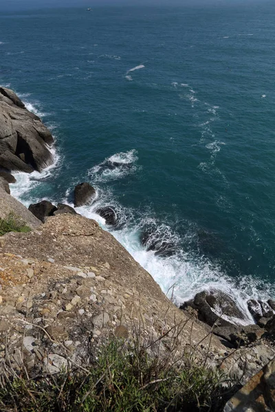 Piękny Widok Morze Śródziemne Włochy Portofino — Zdjęcie stockowe