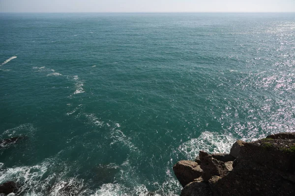 Vista Eccezionale Sul Mar Mediterraneo Italia Portofin — Foto Stock