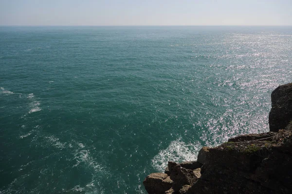 Excelente Vista Mar Mediterrâneo Itália Portofin — Fotografia de Stock