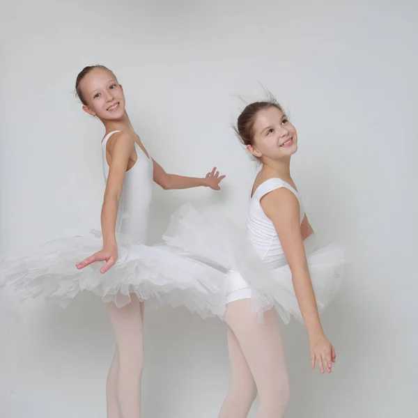 Portrait Two Ballerinas — Stock Photo, Image