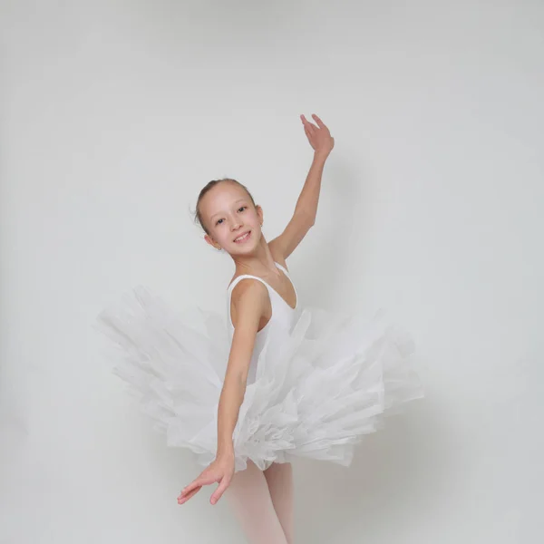 Beautiful Little Ballerina Studio — Stock Photo, Image