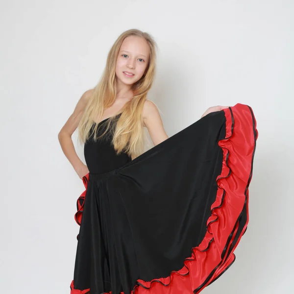 Flamenco Táncos Stúdió Képe — Stock Fotó