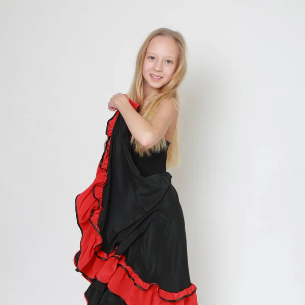 Студийный Образ Танцовщицы Фламенко — стоковое фото