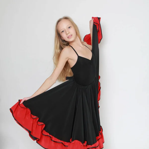 Imagen Estudio Bailarina Flamenca —  Fotos de Stock