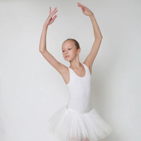 Beautiful Little Ballerina Studio — Stock Photo, Image