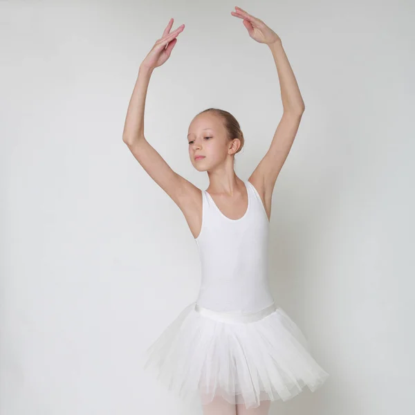 Beautiful Little Ballerina Studio — Stock Photo, Image