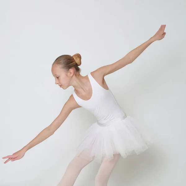 Beautiful Little Ballerina Studio — Stock Photo, Image