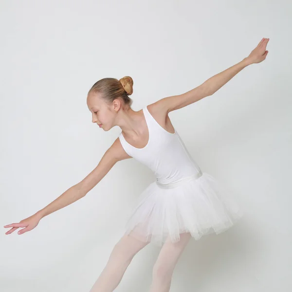 Beautiful Little Ballerina Studio — Stock Photo, Image