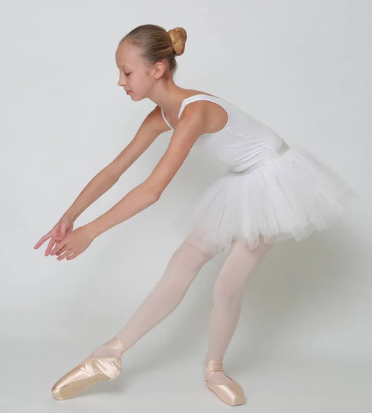 Beautiful Little Ballerina Studio — Stock Photo, Image