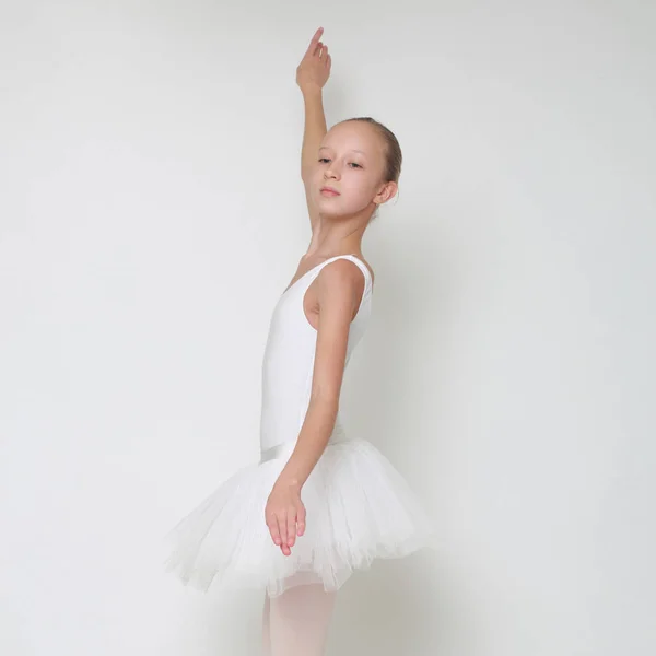 Beautiful Little Ballerina Studio — Stock Photo, Image