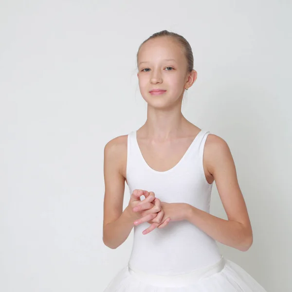 Schöne Kleine Ballerina Studio — Stockfoto