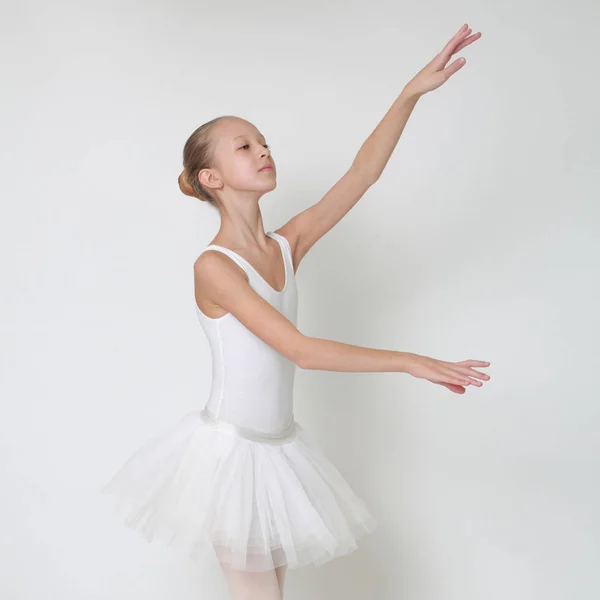 Beautiful Little Ballerina Studio — Stock Photo, Image