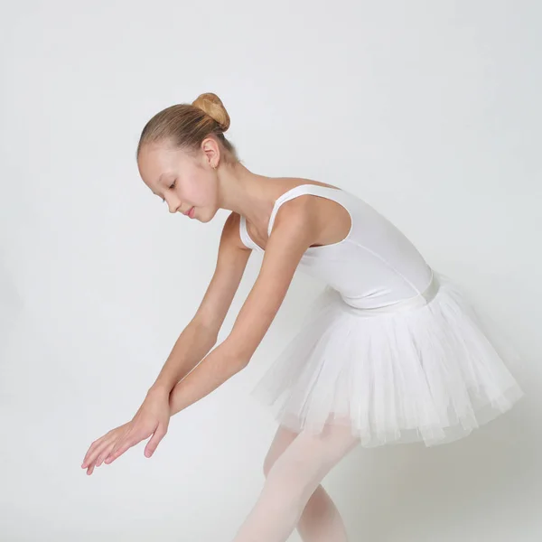 Beautiful Little Ballerina Studio — Stock Photo, Image